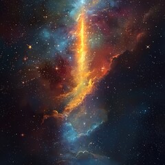 Wall Mural - cosmic dust and stars