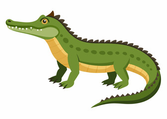 Sticker - realistic image of crocodile illustration