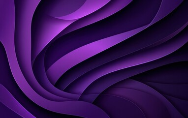 Poster - Abstract Purple Waves