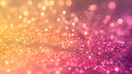 Poster - Colorful sparkling background with gradient hues of orange, pink, and purple creating a festive atmosphere for celebrations or events