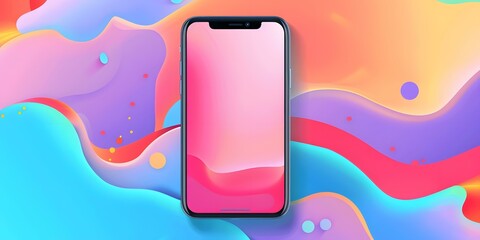 Colorful Abstract Phone Background Design