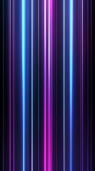 Poster - Neon lines on black