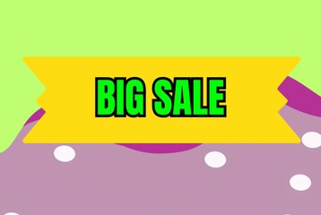 Big sale flash sale offer mega discount colorful background design