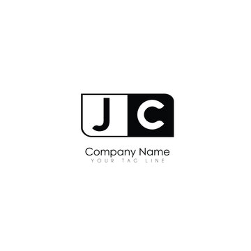 Abstract letter JC logotype. Modern logo idea sign. Universal emblem vector icon.