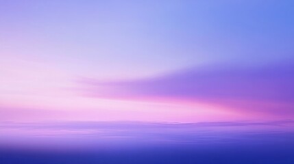 Wall Mural - serene dusk sky with light purple hues and a soft gradient transitioning into deep blue
