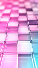 Canvas Print - Abstract colorful background of glass squares.