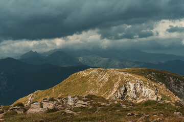 clouds over the mountain in Tatry in Poland