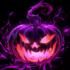 Halloween, scary, terrifying, October, autumn, Background Concept, artwork and digital art, wallpaper, generative AI,	