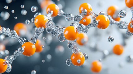 Poster - Molecular assembler at work, constructing intricate structures, showcasing advanced technology and precision in molecular engineering.