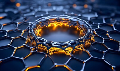 Poster - Exotic Quantum Material, showcasing a topological insulator with unique electronic properties, highlighting its intricate surface structure and potential applications.