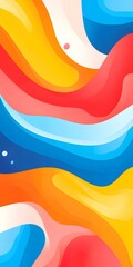 Canvas Print - Abstract Colorful Wave Background