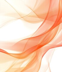 Wall Mural - Abstract Orange and White Waves