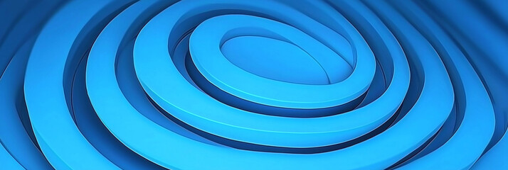 Poster - Abstract blue spiral background