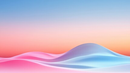 Wall Mural - A smooth, gradient background transitioning from deep blue to soft pink, evoking a sense of serenity and tranquility.