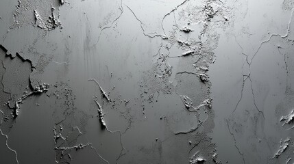 Poster - Rough concrete wall texture with cracking and rough edges forming a unique pattern. This industrial background is perfect for adding a grunge feel to any project