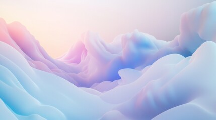 Poster - Abstract pastel-colored background flowing in the wind, creating a sense of movement and tranquility, perfect for any project that needs a touch of elegance and sophistication