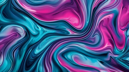 Poster - Abstract background with colorful wavy swirls forming an abstract pattern, ideal for backgrounds, banners, posters, websites and many other design projects
