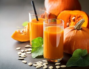 Fresh pumpkin juice