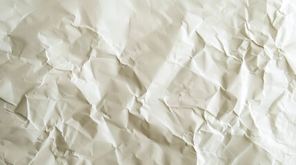 Wall Mural - White Crumpled Paper Texture