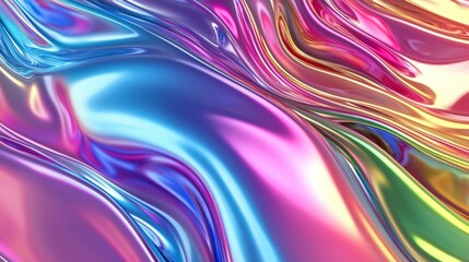 Dive into a mesmerizing world of abstract beauty with this colorful fluid metal background, perfect for adding a touch of modern and futuristic style to any design project