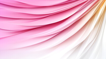 Aufkleber - A graceful blend of pink, white, and cream fabric gently flowing and draping, creating a soft and elegant texture, beautifully lit from above