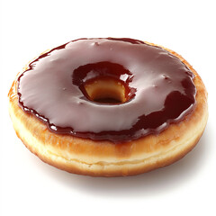 Wall Mural - Jam Doughnut Isolated