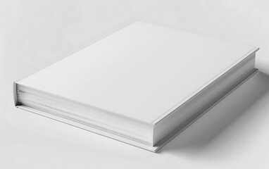 Wall Mural - blank white book isolated on white background. 3d illustration.