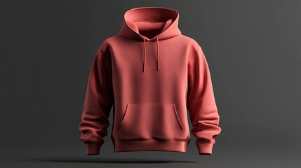 Fototapete - Vest hooded sweatshirt mockup for print A 3D rendering of a hooded vest sweatshirt ideal for custom design print or branding projects