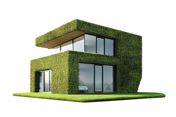 Poster - Insulated green building, energyefficient design, ecofriendly architecture,Isolated on transparent background.