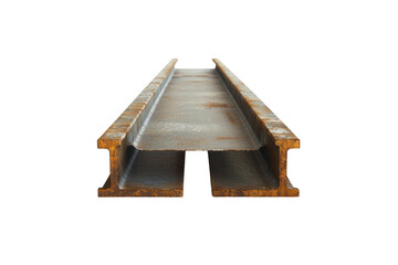 Poster - Isolated steel beam, industrial architectural element, minimalist design,Isolated on transparent background.