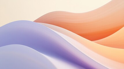 Poster - Futuristic abstract landscape featuring glowing blue and orange lines on a dark surface at night