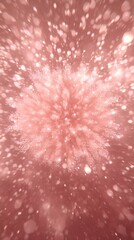 Fototapete - vibrant pink particle burst radiates outward, generating a wave of glowing energy that scatters particles in a captivating cosmic explosion, evoking a sense of wonder and dynamism.