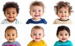 © missisya - Adorable Diverse Babies Smiling Portraits Collage