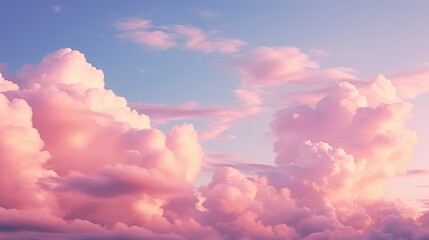 Pink Clouds Sunset Sky Background