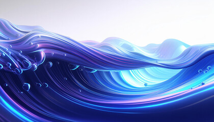 Abstract waves in lines in blue, pink and yellow tones for scene backgrounds.