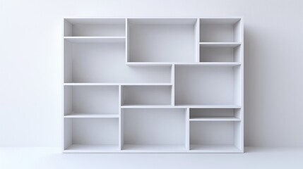 Poster - White Empty Shelf Unit