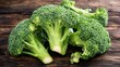 © Zidan - Close up of fresh Broccoli at the farmer's market. Green vegetables. Ai generated image