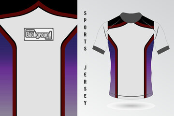 Wall Mural - Sports jersey and t shirt template sports design for football, racing, gaming