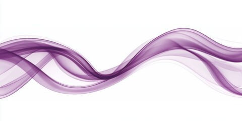 Poster - vibrant purple smoke plume twirls and expands upward, creating a striking contrast against a clean white backdrop. The ethereal textures and shades evoke a sense of movement and depth.