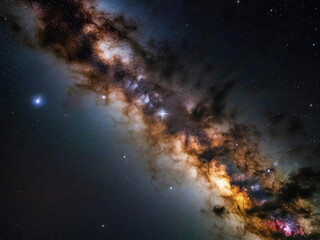 milky way in the sky stars galaxy