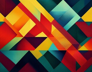 Abstract geometric pattern with vibrant colors.