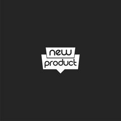 Wall Mural - New product icon isolated on dark background