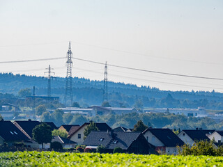 Canvas Print - Neubaugebiet am Ortsrand