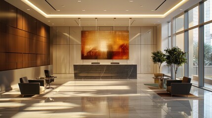 Canvas Print - Modern Lobby Interior Design