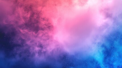 Canvas Print - Cosmic Nebula with Pink and Blue Hues