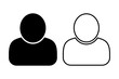 © Emma - Profile user black icons