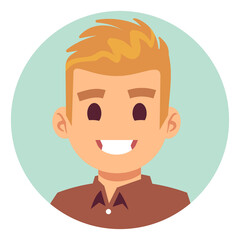 Young guy avatar. Creative professional worker portrait