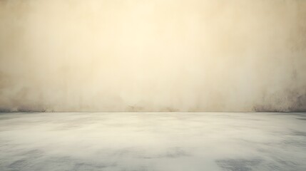 Poster - A simple backdrop of a light tan concrete wall and floor with a subtle gradient.