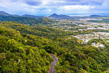 Skyrail Rainforest Cableway from Cairns to Kuranda in Queensland, Australia