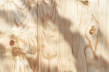 Wall Mural - Light and Shadow on Wooden Surface Texture